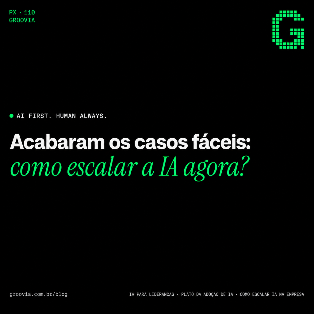 A sua empresa começou bem com IA e estacionou? O diagnóstico do platô