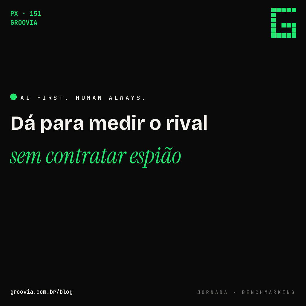 Como saber se o seu concorrente está na frente em IA sem contratar espião nenhum
