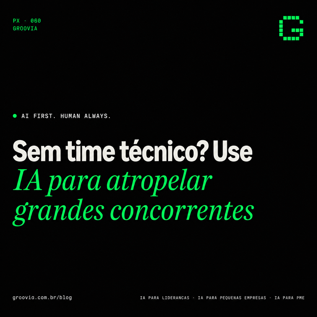 Minha empresa é pequena demais para IA? Pelo contrário