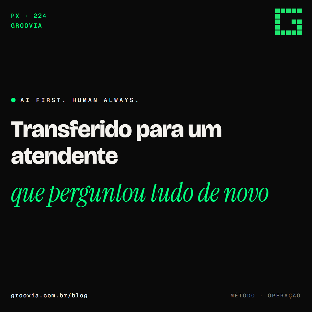 O handoff entre agente e pessoa: o que se perde na travessia