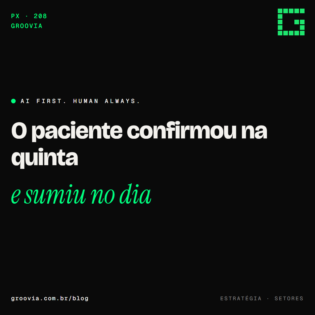 IA em clínica e consultório: agenda cheia no papel, cadeira vazia na prática