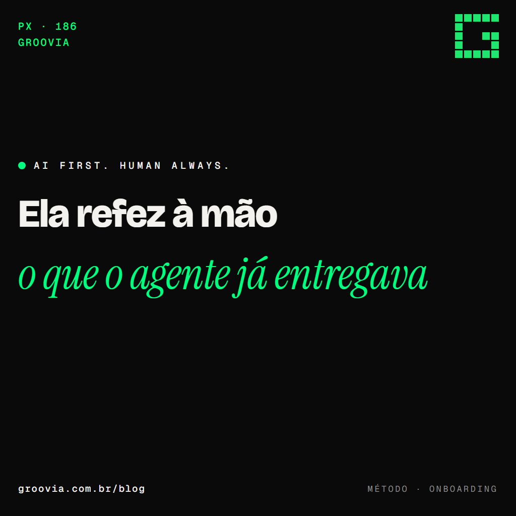 Contratei uma pessoa para um time de agentes