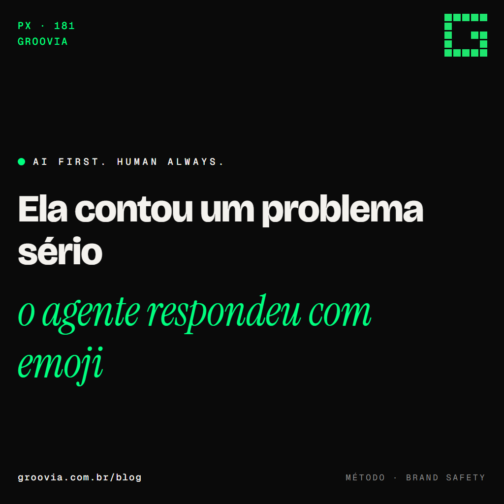 O agente que atende em nome da marca: tom de voz e brand safety