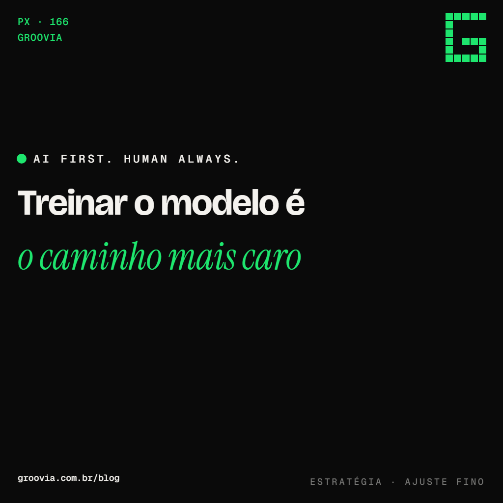 Treinar o modelo com o dado da casa: quando o ajuste fino se paga