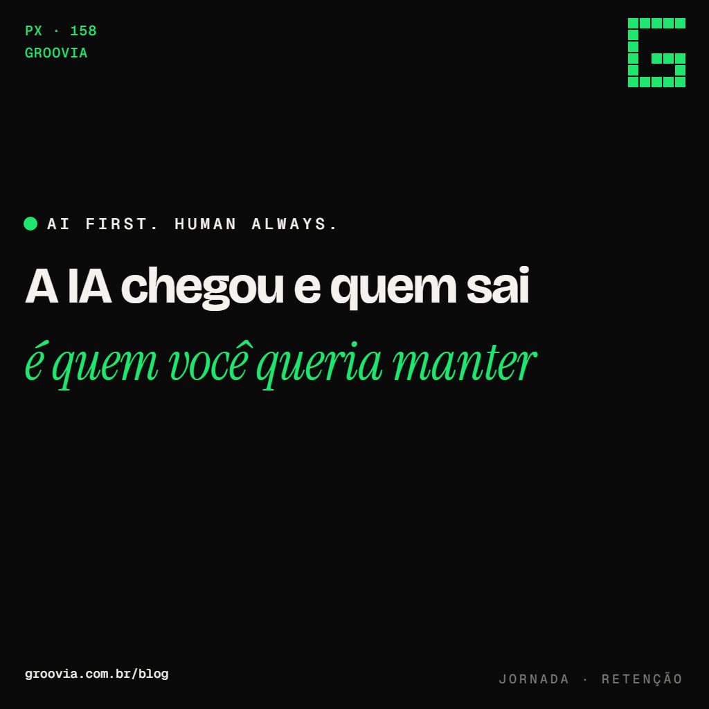 Turnover e IA: o que acontece com a retenção quando o time passa a operar agentes