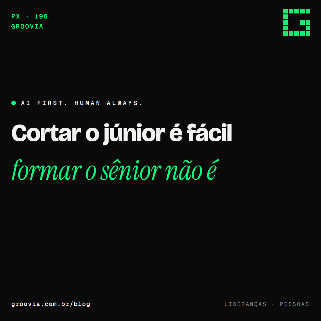 A vaga de júnior na era da IA: quem vai formar o sênior de 2031